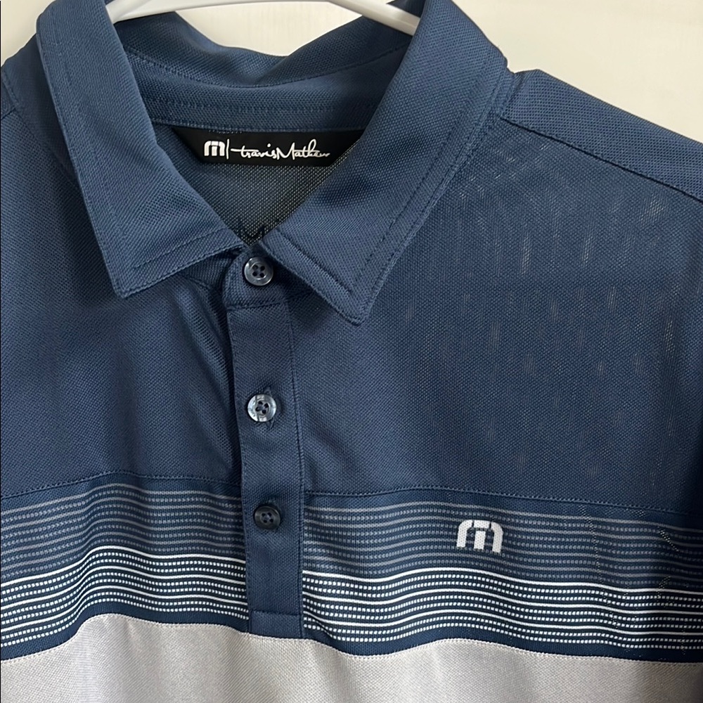 Travis Mathew Men's Blue Polo Shirt